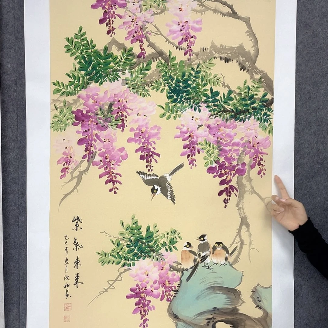 国画作品小姐姐放漏…