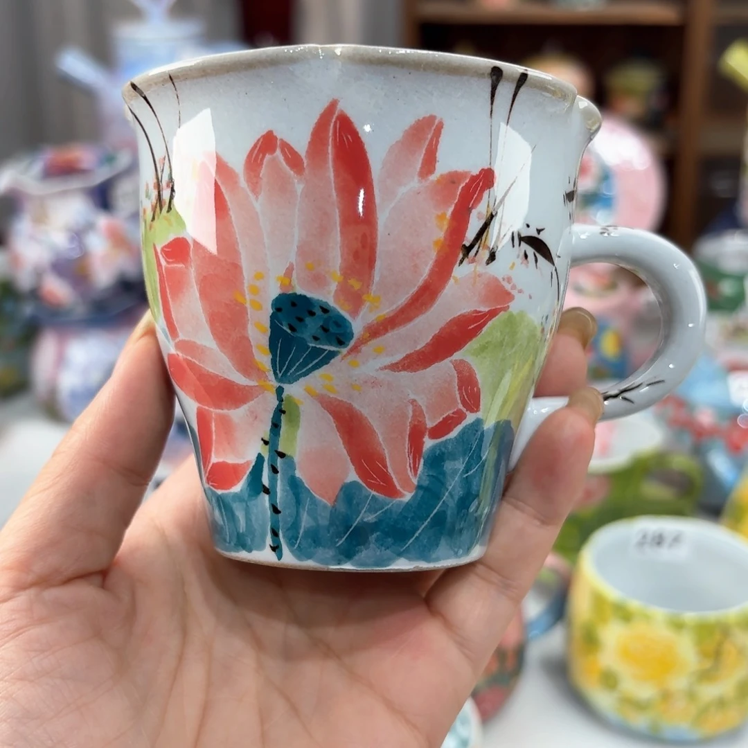 景德镇手绘高温釉下彩陶瓷茶具