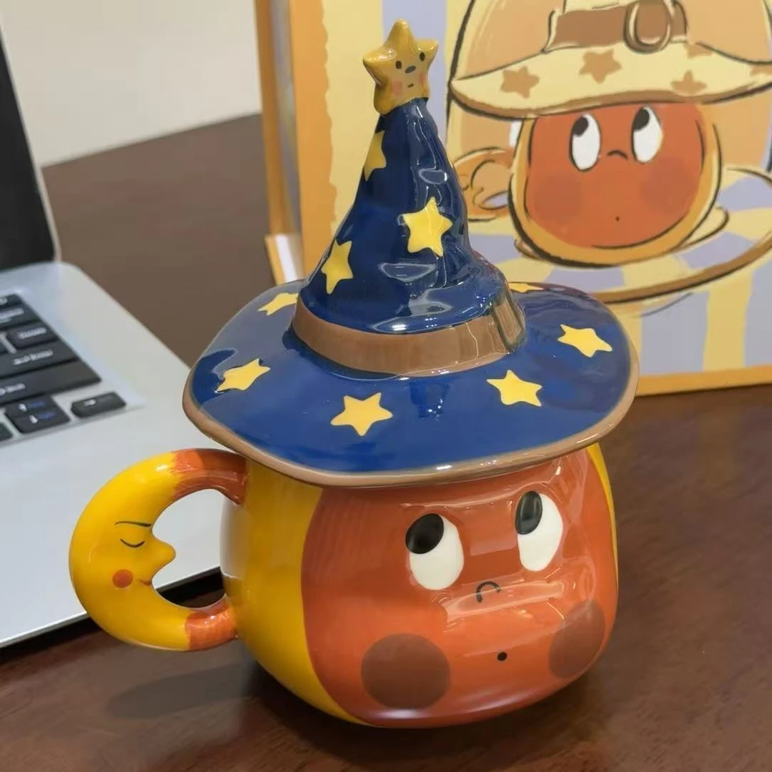 ONE 联名款星星人联名杯子圣诞礼物创意马克杯带盖陶瓷情侣水杯YM