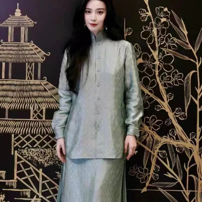 【曼妙】设计感气质高级感新中式衬衫休闲阔腿裤. K40411a