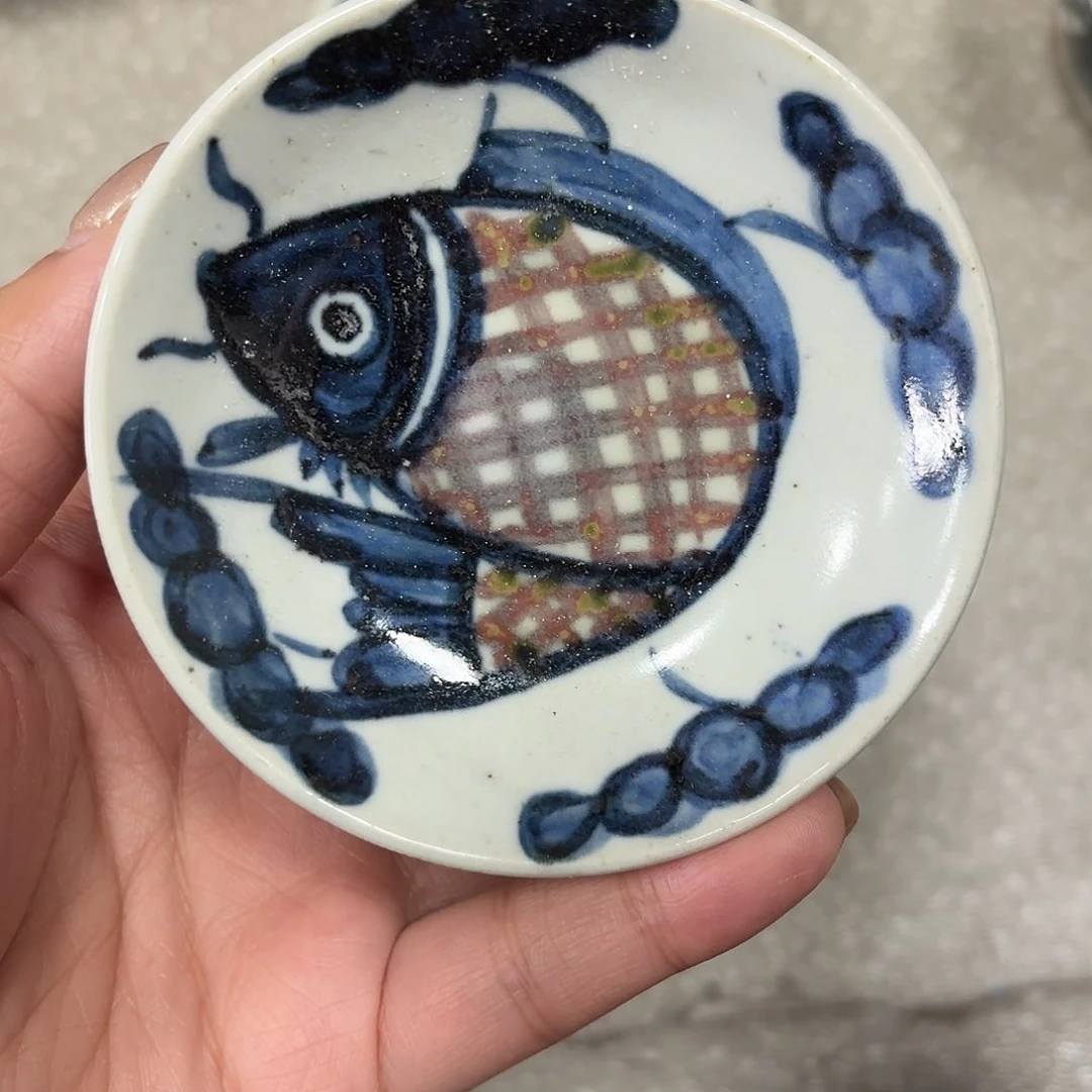 摆件陶陶瓷/杯/碟/茶具/直径7.5厘米