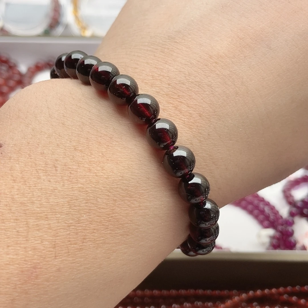 手链石榴石未镶嵌8.0