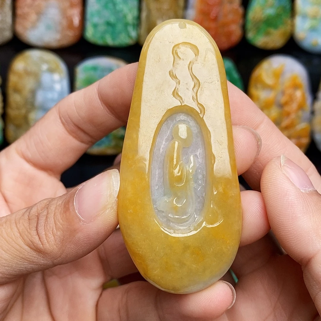 颈饰未镶嵌翡翠翡翠A货一物一证福利款