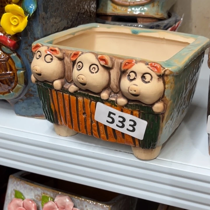 紫砂花盆粗陶材质多肉花盆