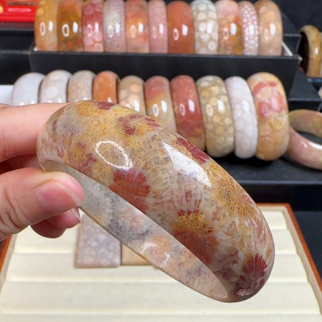 肩***蝶未镶嵌手镯硅化玉