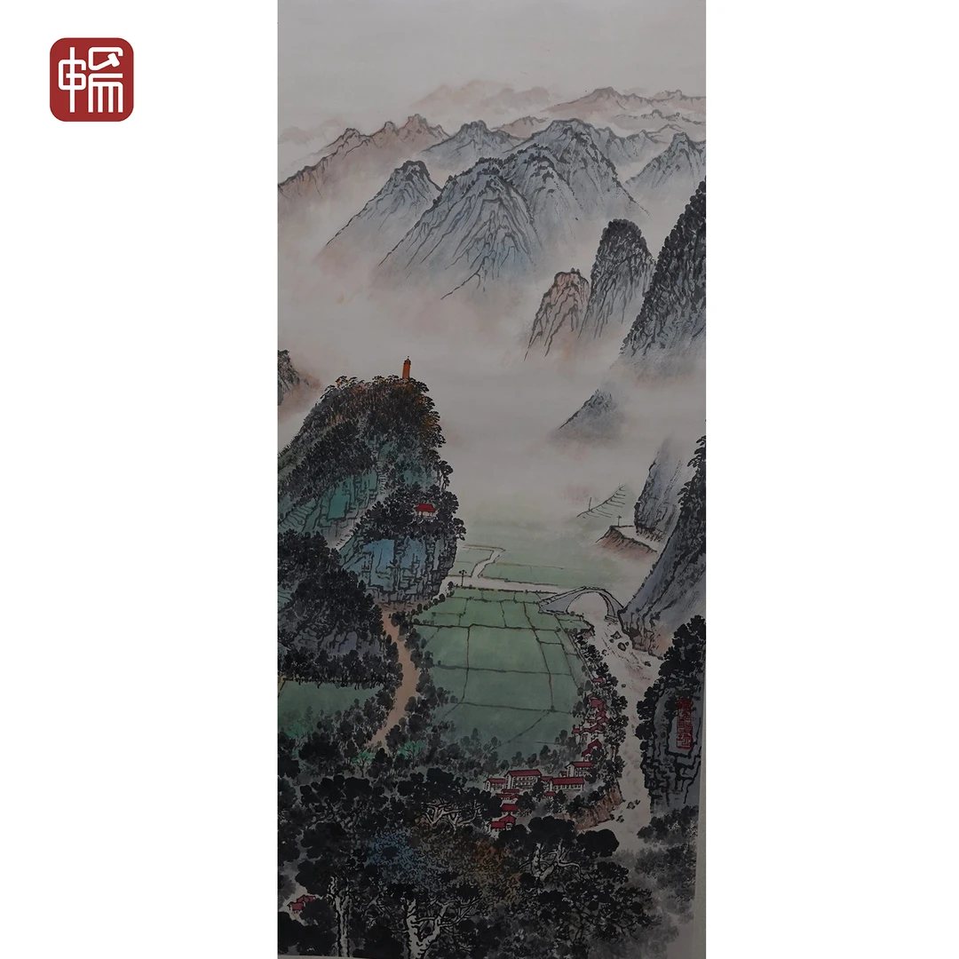 "P090 龙源口135*68（8.2） 纸本立轴 MZ