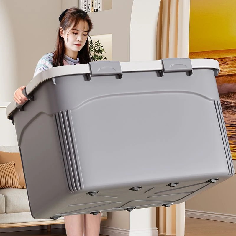 收纳箱塑料特大号衣服整理箱玩具储物箱子加厚收纳筐家用收纳神器