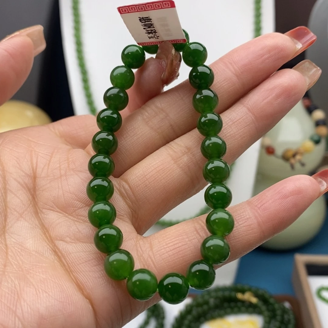 和田玉（碧玉）颈饰未镶嵌8