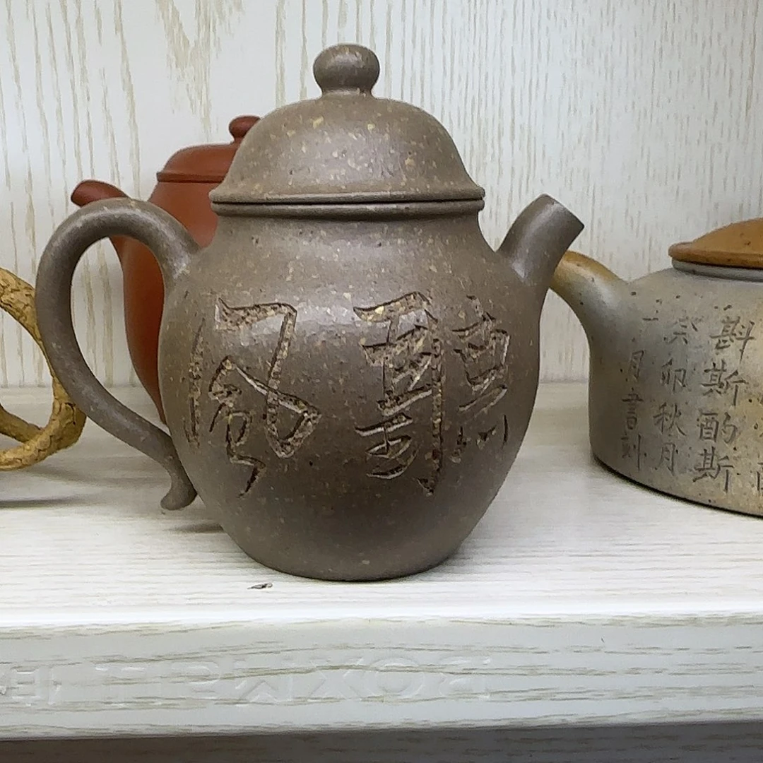 紫砂茶壶腾*青降坡秋水