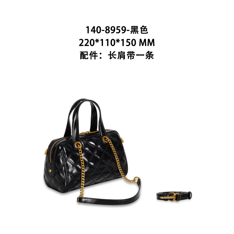 【初阳甄选】GQ-8959-黑色轻奢风民族风休闲洗斜挎包托特包