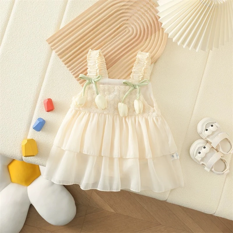 X【优选】新生儿包屁裙洋气女宝宝外出连体衣满月百天公主哈衣