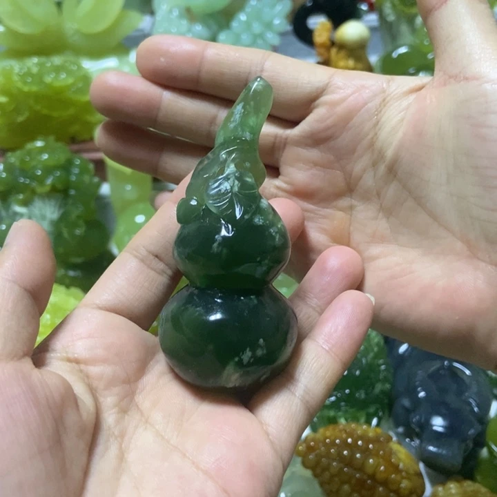 【闪购商品】未镶嵌蛇纹石玉把件葉**ᰔ