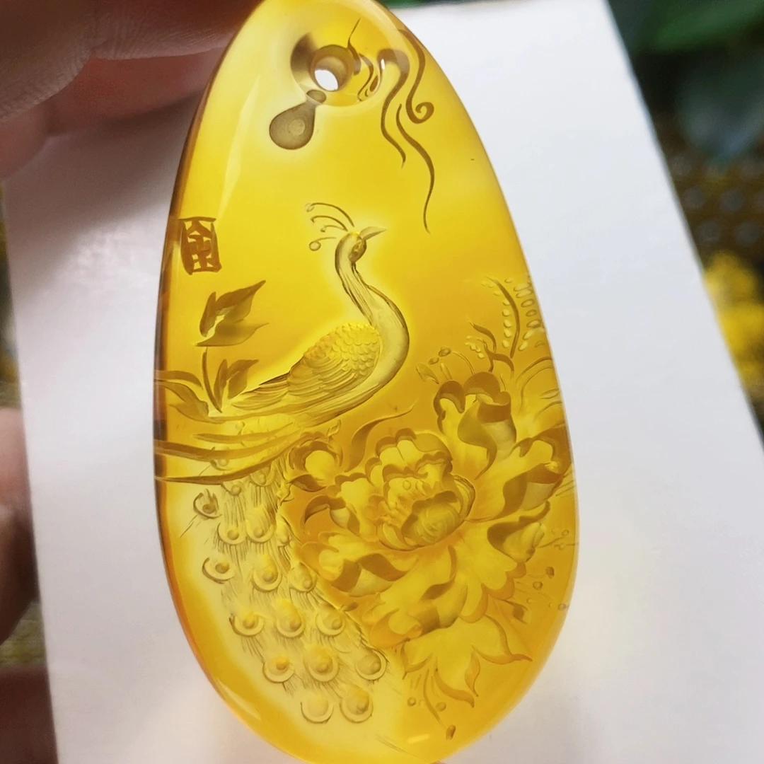 【闪购商品】金珀吊坠(不含链)未镶嵌