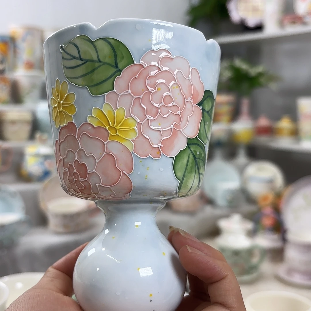 手绘高温釉下彩陶瓷