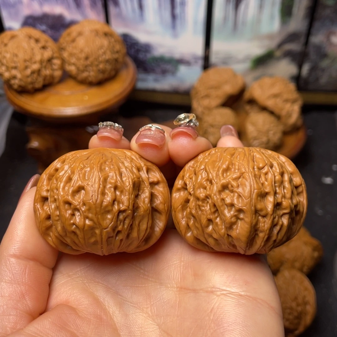 文玩核桃把件44铁锤