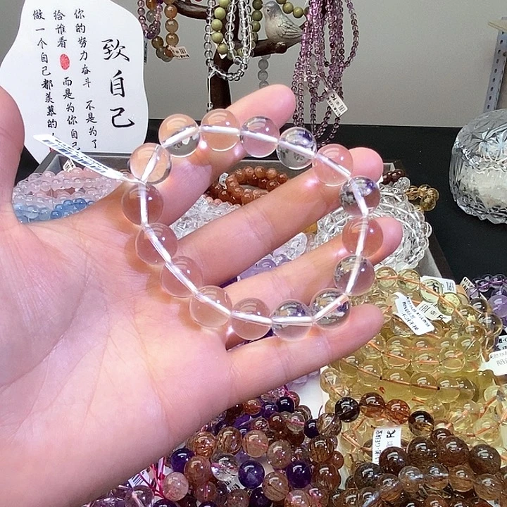 水晶手链未镶嵌米*?7A白水晶12+