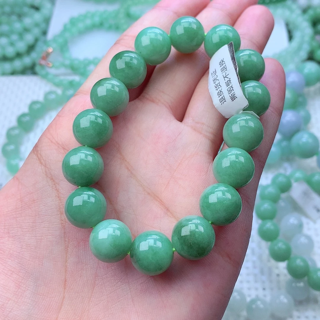 翡翠未镶嵌毛衣链卡13