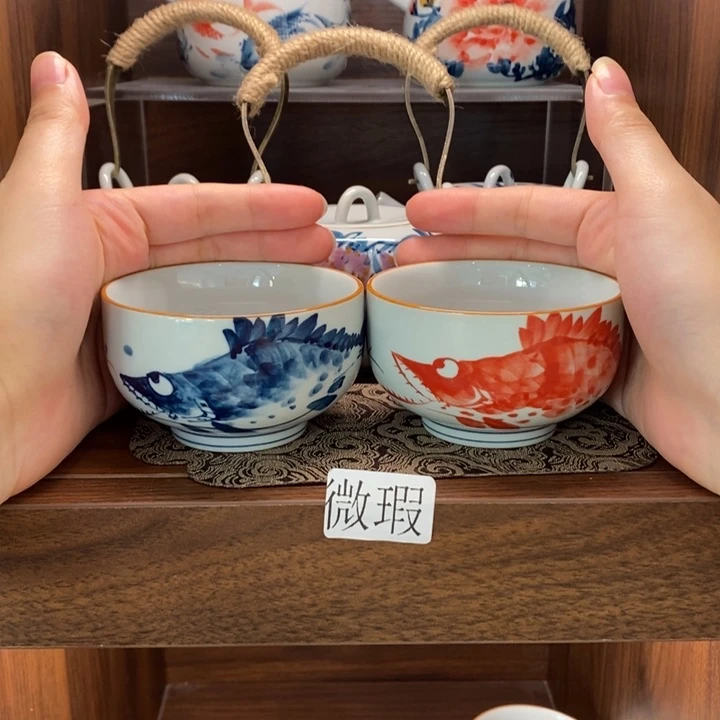釉下老陶泥手工绘制