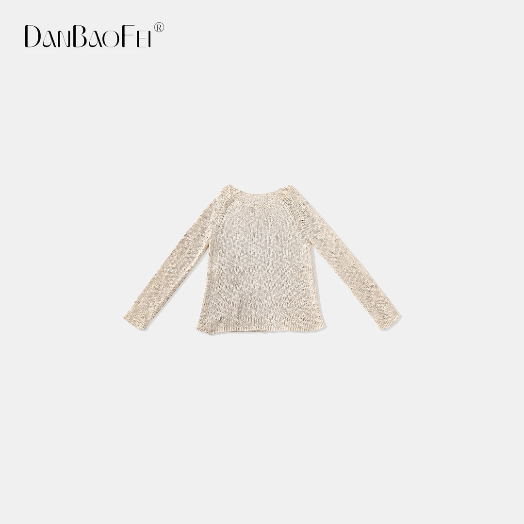 [KK] 圈圈结罩衫 慵懒防晒桑蚕丝棉混纺针织衫 YLM00682