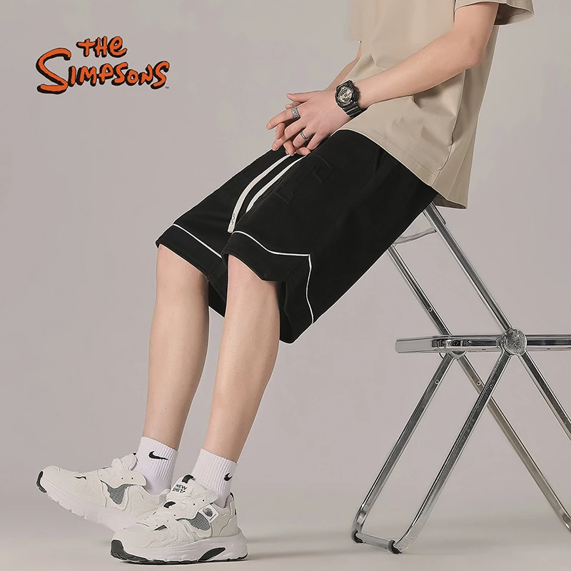 潮牌休闲字母钢印宽松运动五分短裤情侣款夏季潮流薄款