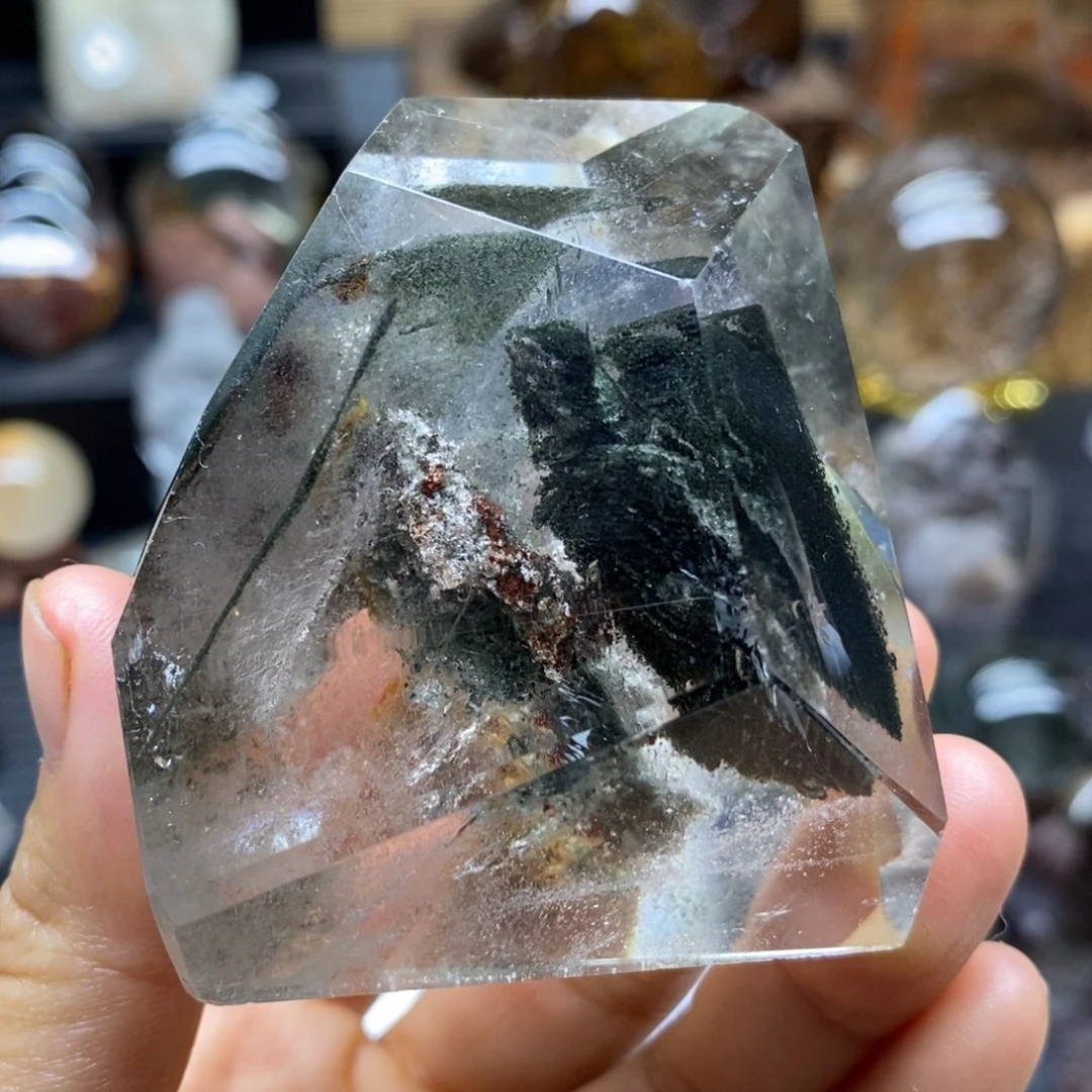 原石手把摆件未镶嵌水晶