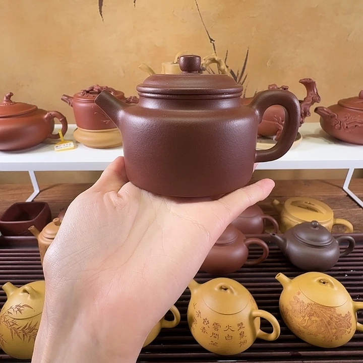 紫砂茶壶国工蒋洁全手工底槽清德钟200