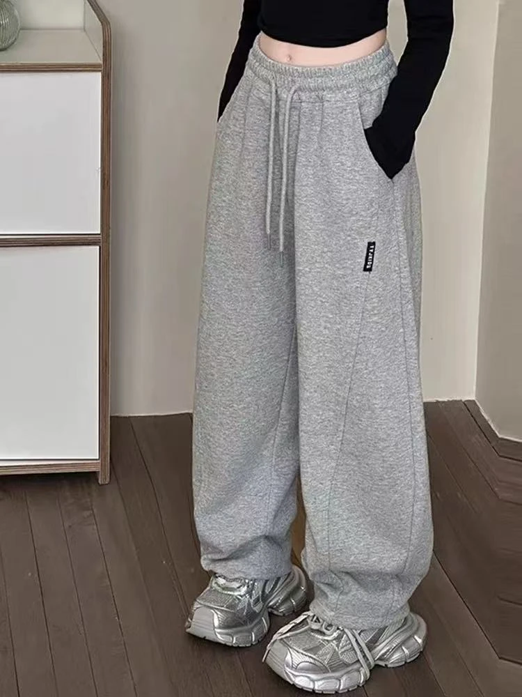 女童裤子春秋装女大童爆款香蕉弯刀裤儿童卫裤初中生超好看运动裤