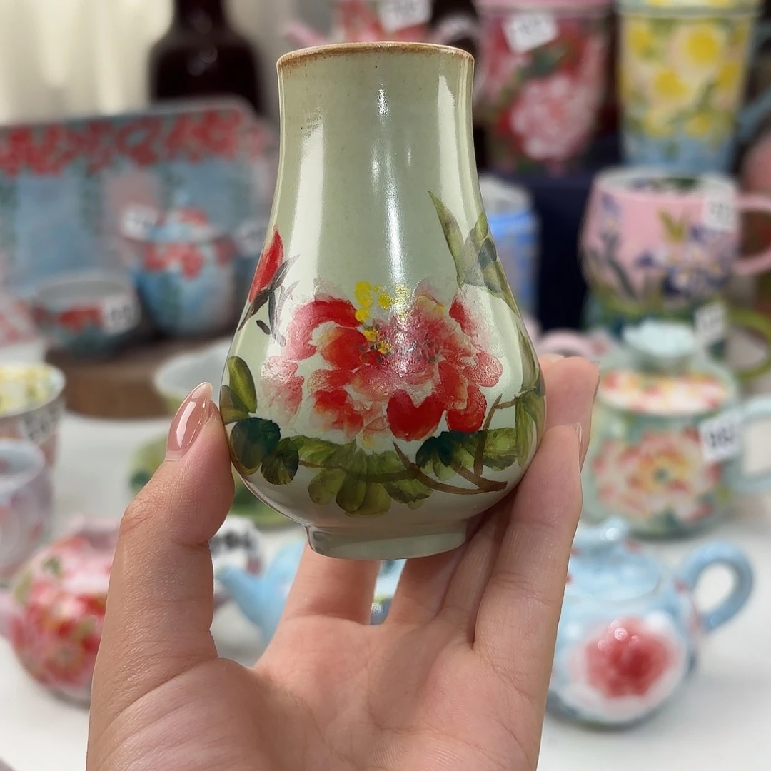 景德镇手绘高温釉下彩陶瓷茶具
