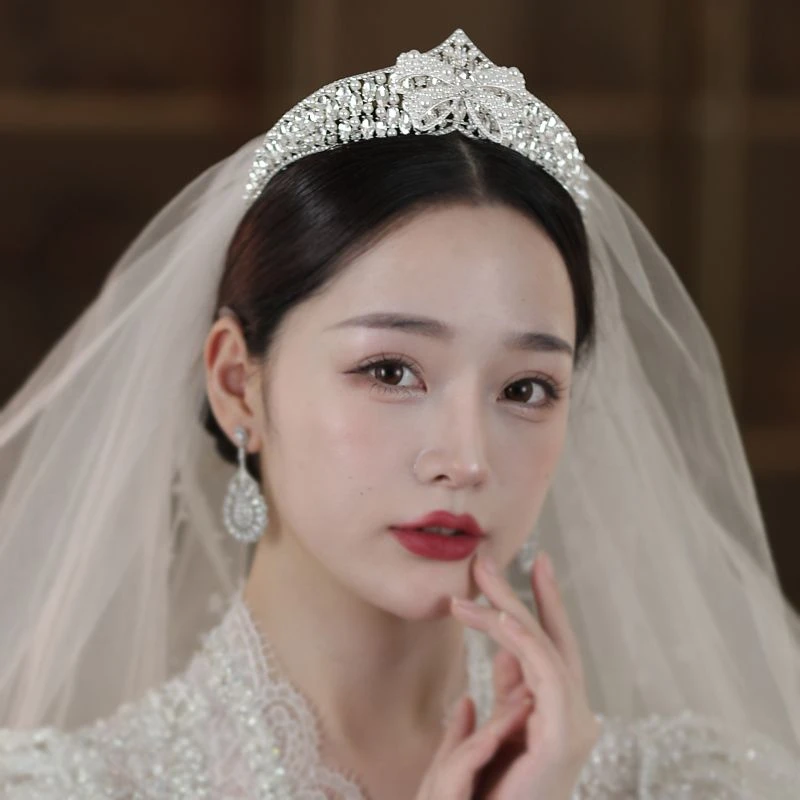 176喜看优选奢华水晶公主王冠结婚婚纱礼服新娘皇冠头饰生日儿童