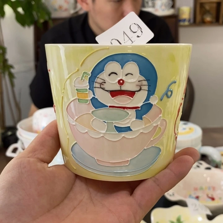 瓷片景德镇釉下彩手绘