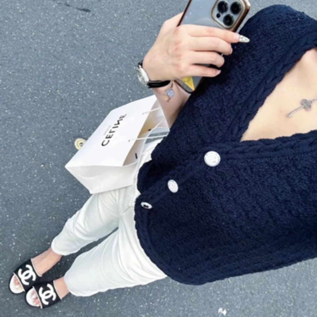 00】南油高品质新款女装高端针织T显瘦气质短款