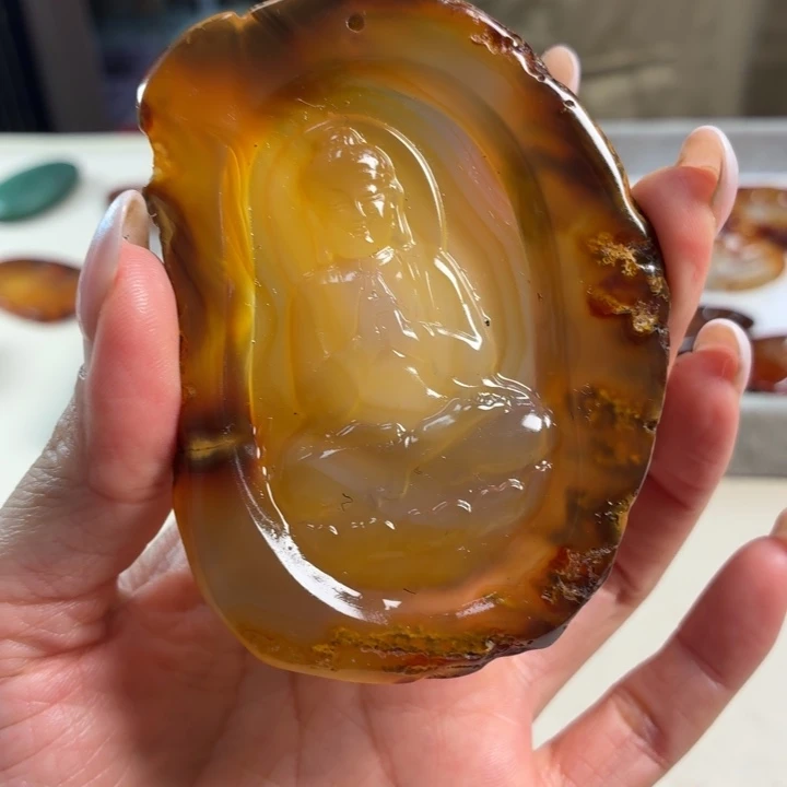 玛瑙/玉髓未镶嵌吊坠(不含链)