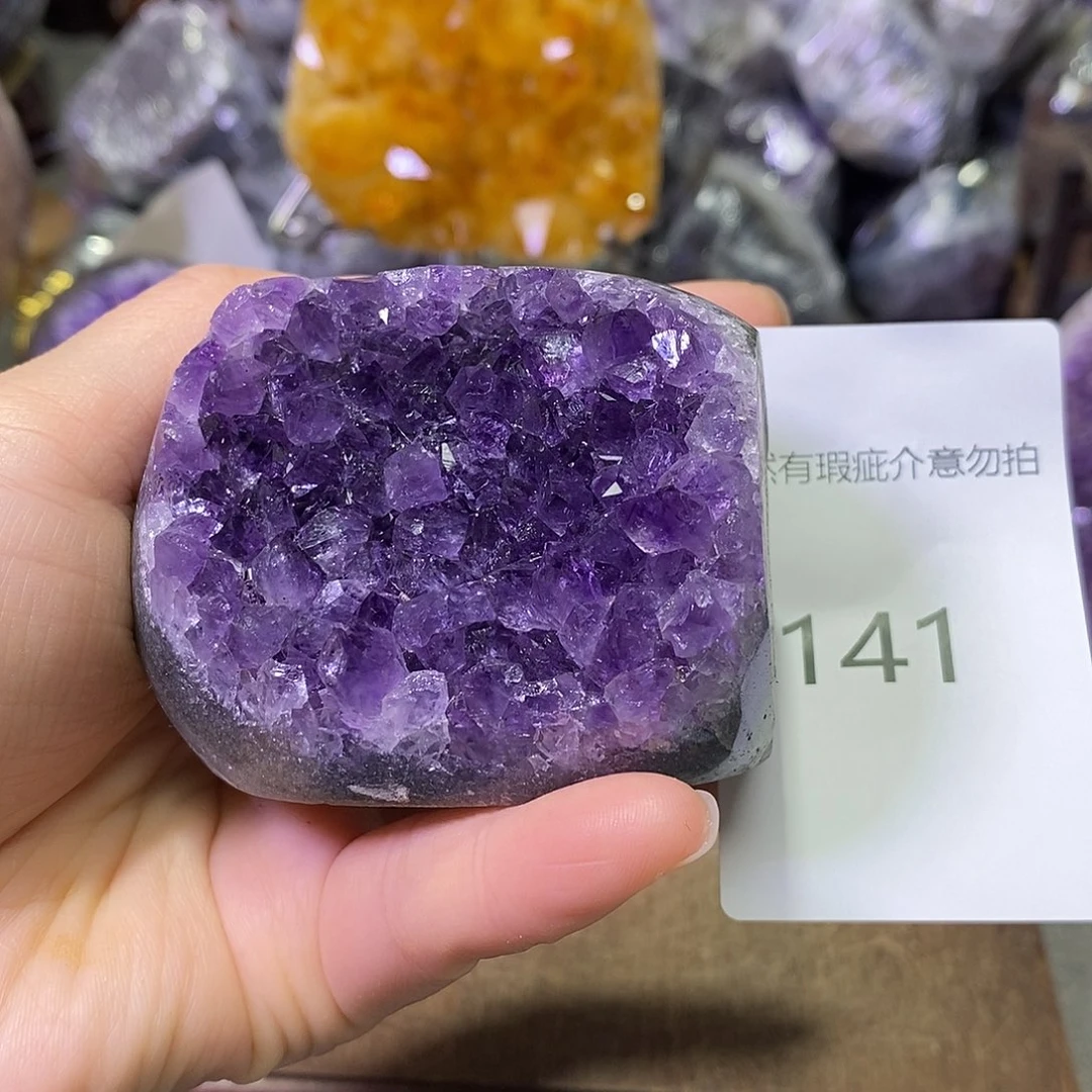 紫晶未镶嵌珠宝半成品