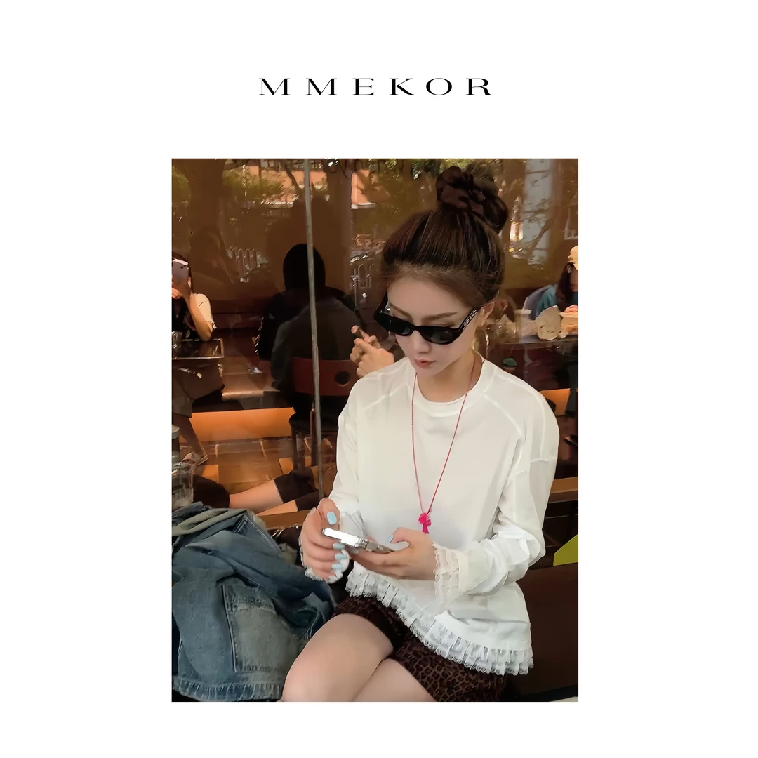 MMEKOR“巴黎女孩”T恤 2025新款秋款千金玛德琳上衣 30376