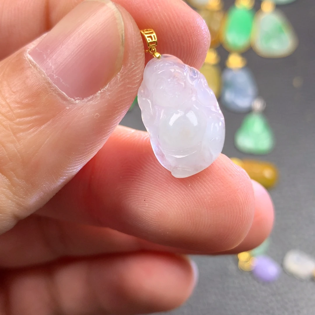 【闪购商品】颈饰18K金镶嵌翡翠翡翠