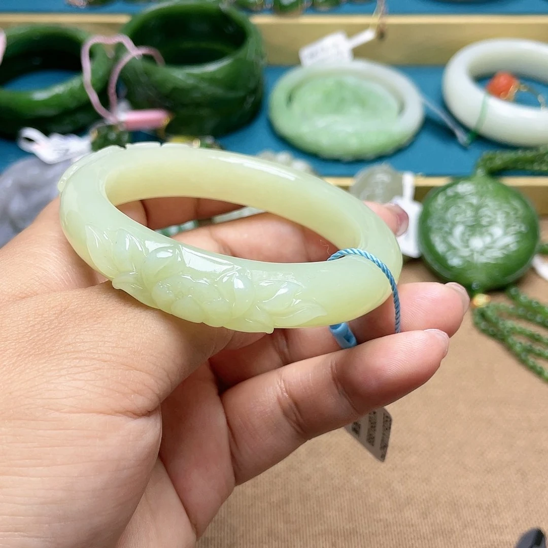 【闪购商品】和田玉手镯56圈口39未镶嵌