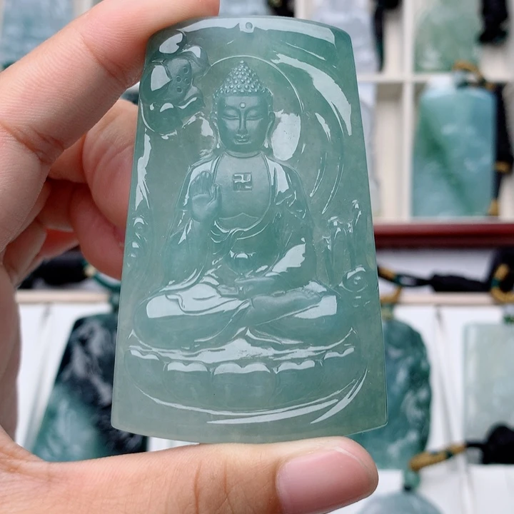 *****颈饰未镶嵌翡翠阿弥陀佛