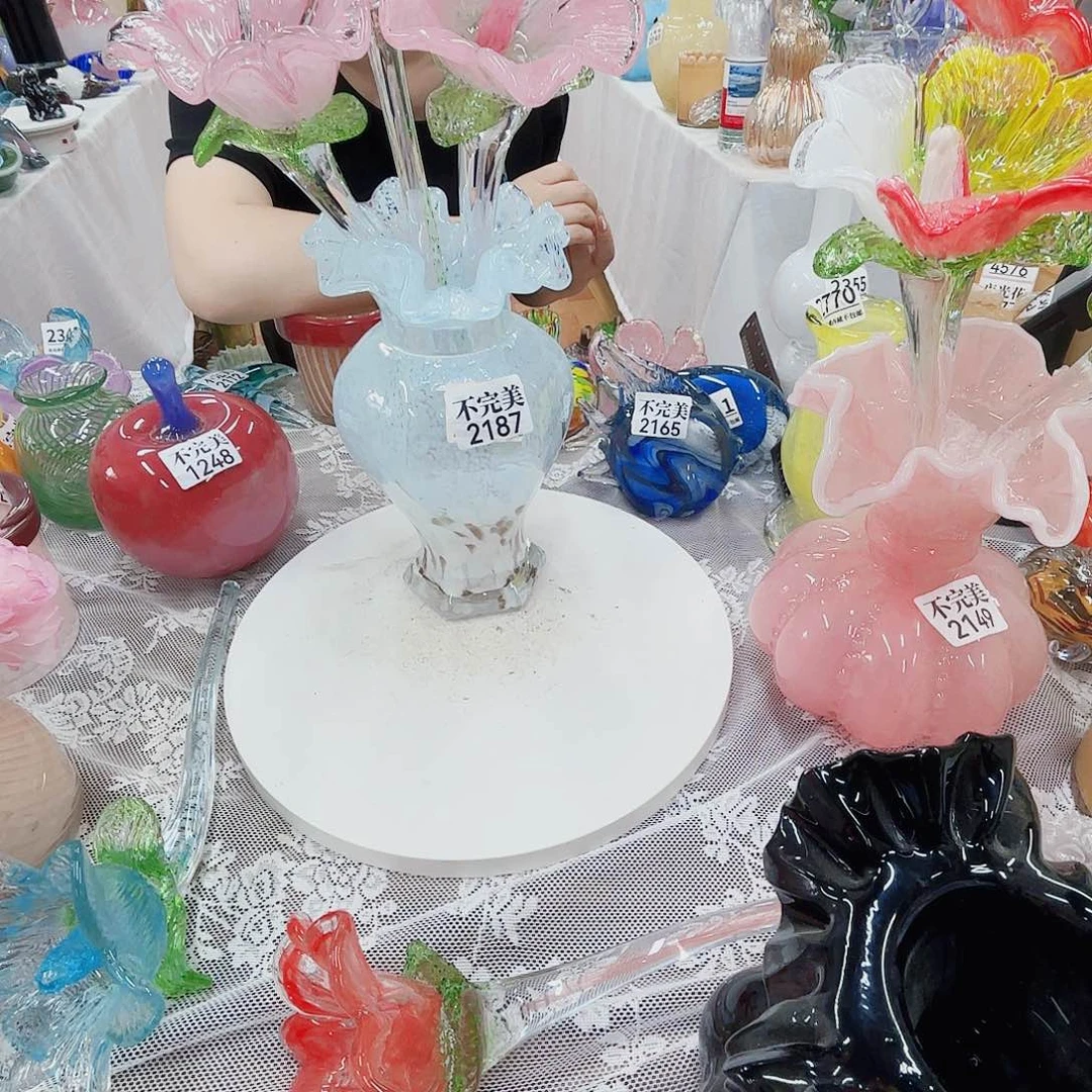 七***七安妮花瓶琉璃摆件瑕疵