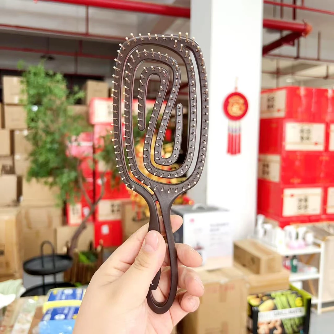 定制款！按摩镂空气垫梳