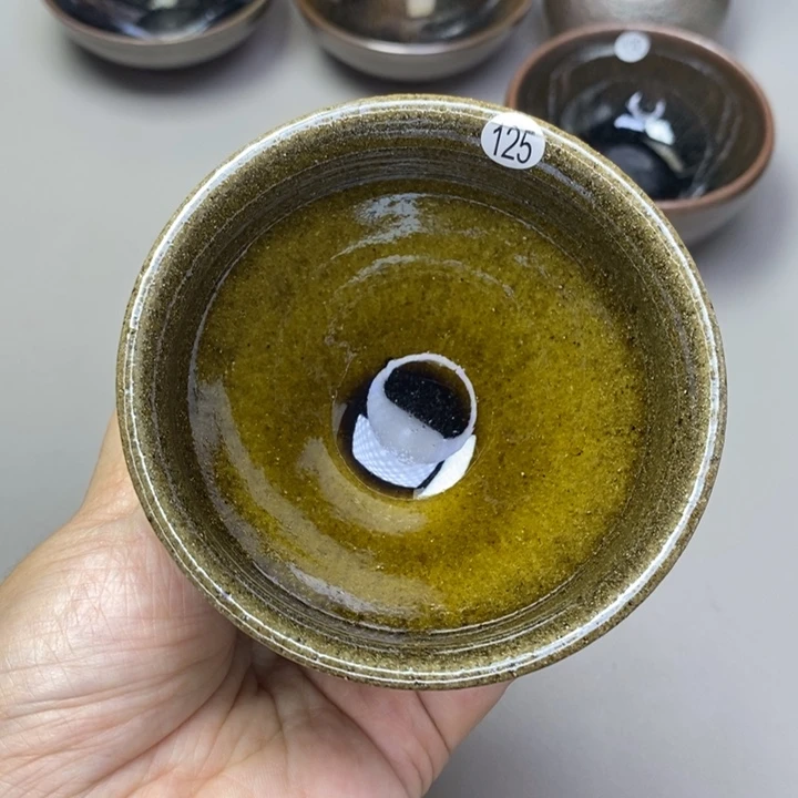 茶盏建窑建盏柴烧主人杯