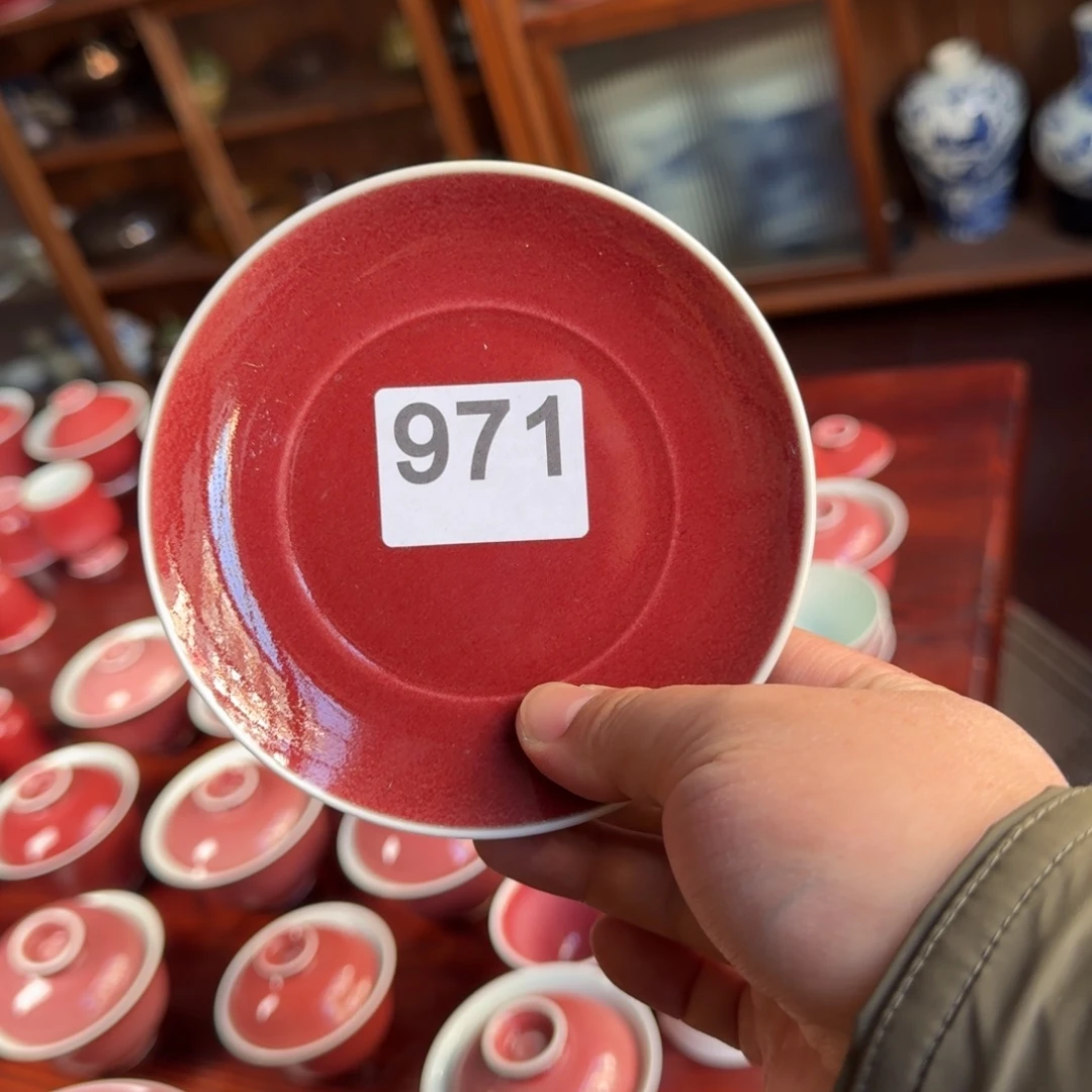 豇豆红小壶承直径12