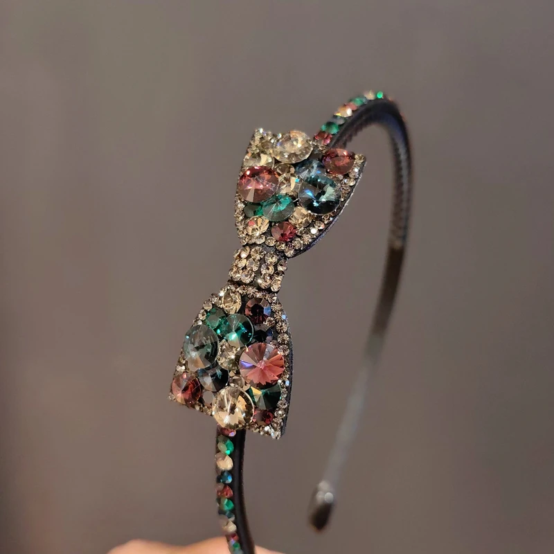 韩国s家水晶蝴蝶结发箍韩版发卡高档发夹网红爆款发夹轻奢头饰女