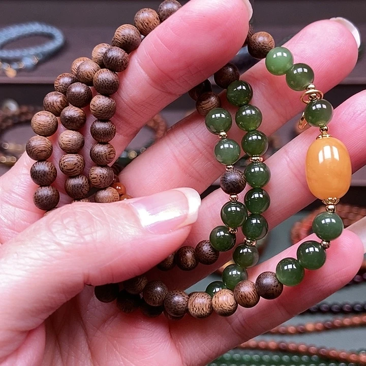 沉香未镶嵌手串0.6