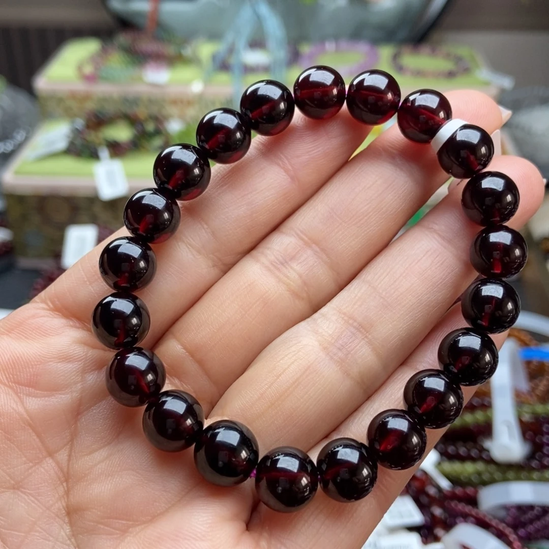 石榴石手串未镶嵌手串9.5