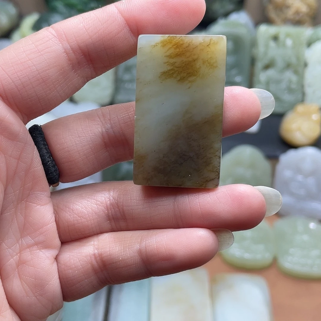 和田玉未镶嵌吊坠(不含链)