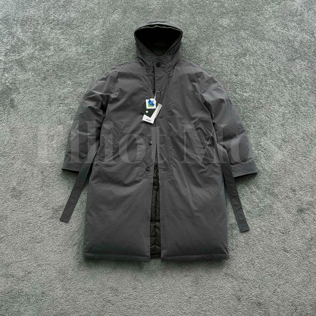 Elliot Mos双面穿设计~Down Jackets 拼接灯芯绒连帽羽绒服-0750