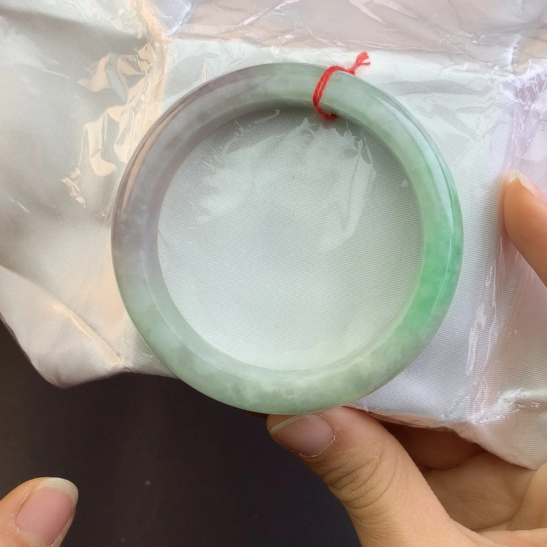 翡翠未镶嵌手镯56.9