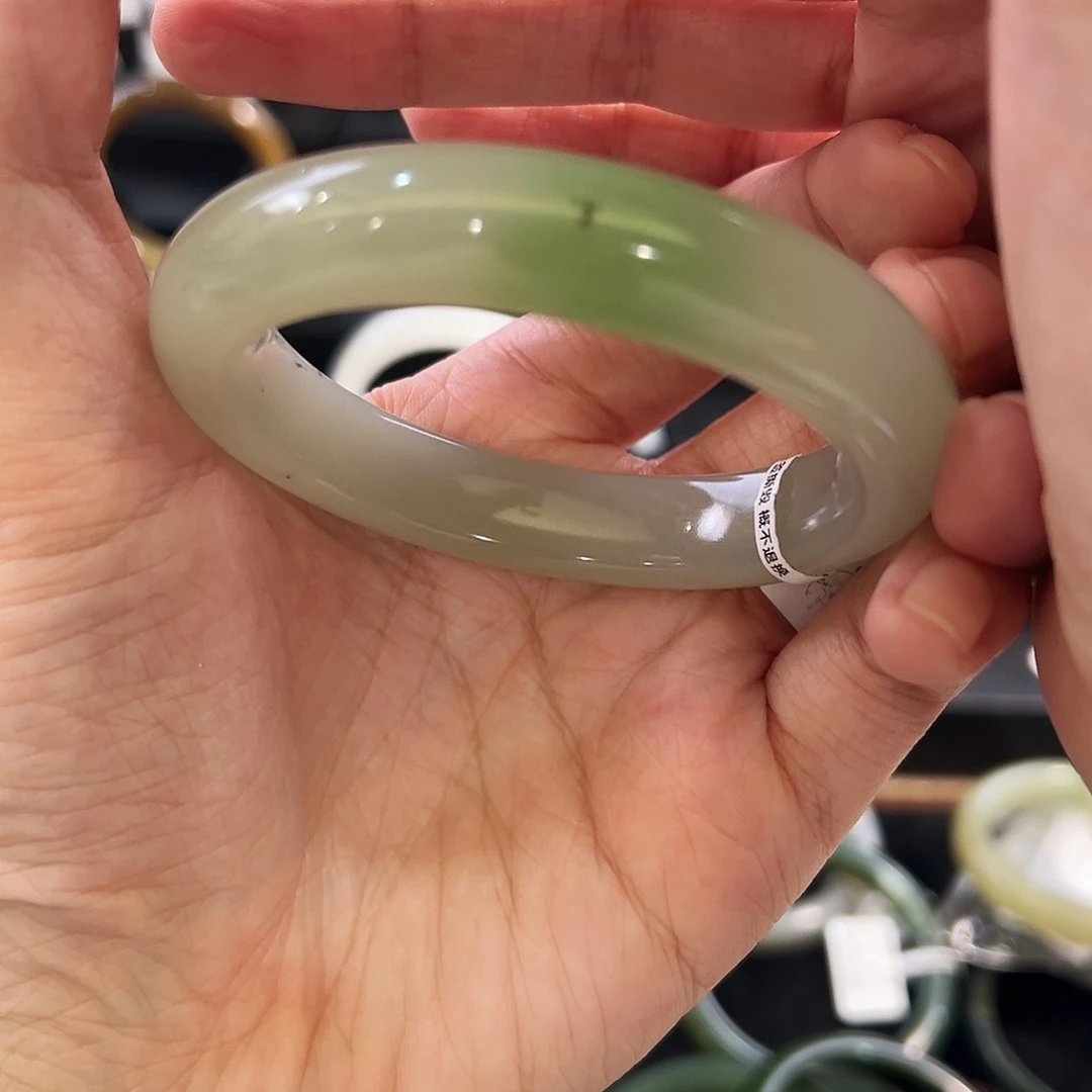 @***@和田玉未镶嵌手镯55