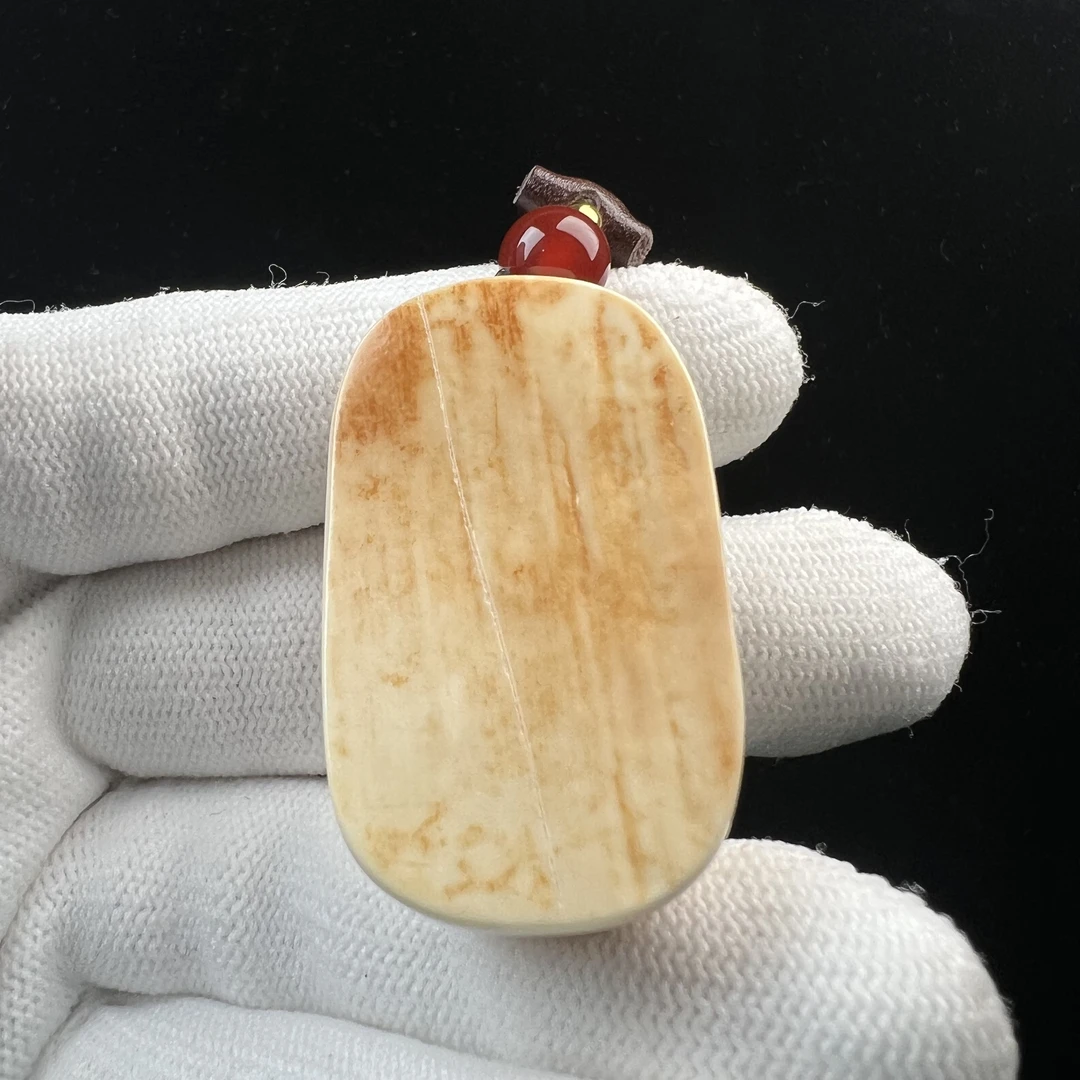 P6721天然猛犸牙 肥皂块25x41x15mm支持鉴定 假一罚四