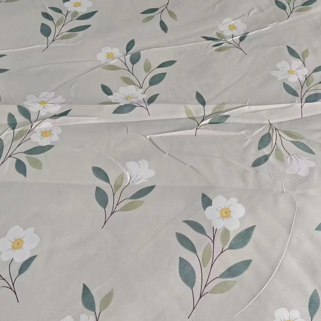 打板样品床单【灰白小花】2m*2.3m（±5cm）